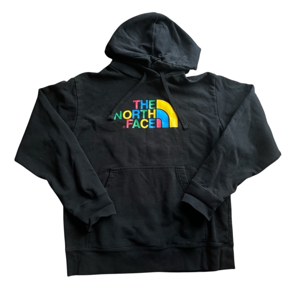 The North Face Hoodie Medium Black Pullover Sweater Streetwear Outdoor Casual